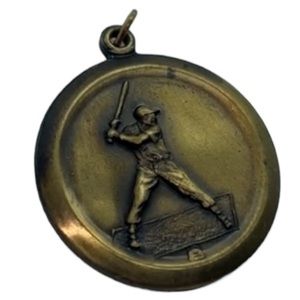 BASEBALL / LITTLE LEAGUE ROUND PENDANT CHARM